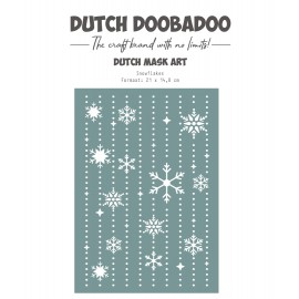 Dutch Mask Art - DDBD - Snowflakes A5