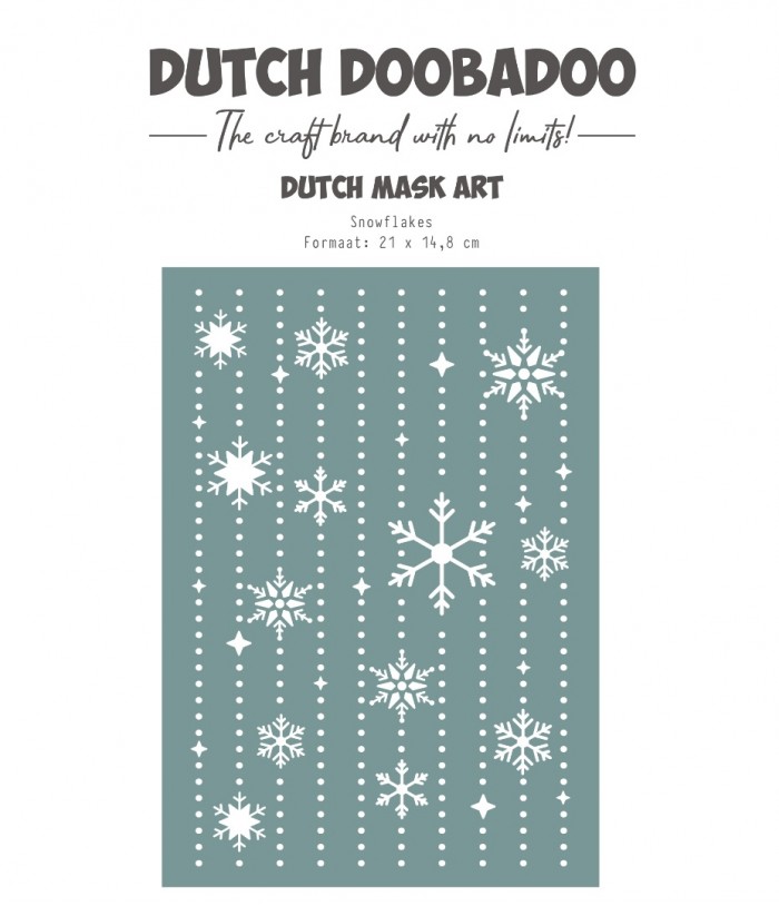 Dutch Mask Art - DDBD - Snowflakes A5