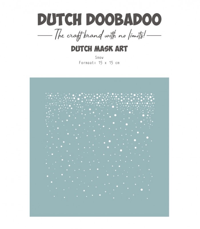 Dutch Mask Art - DDBD - 15 X 15 cm Snow