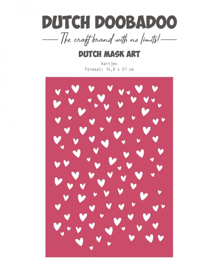 Dutch Mask Art -DDBD - Hearts - A5