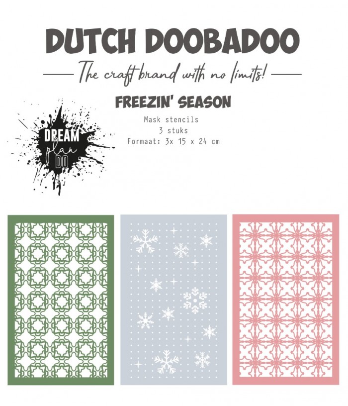 Stencils Mask - DDBD - Freezin season 3pc. - A4