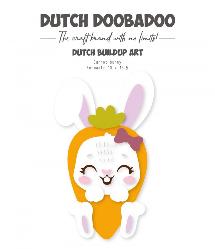 Build up Art - DDBD - Carrot bunny - A5