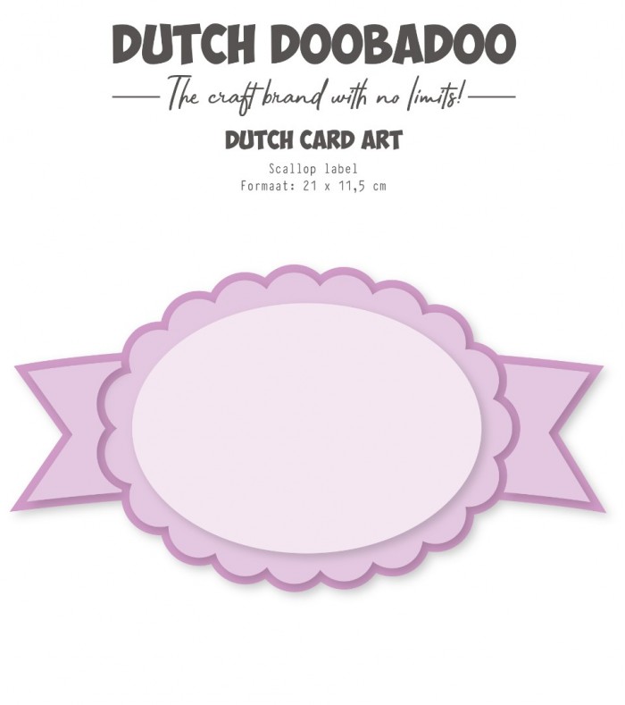 Card Art - DDBD - Scallop label - A5