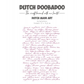 Dutch Mask art - DDBD - Script letters - A5
