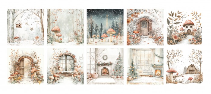 Collage Paperset - DDBD - Winter Wonderland