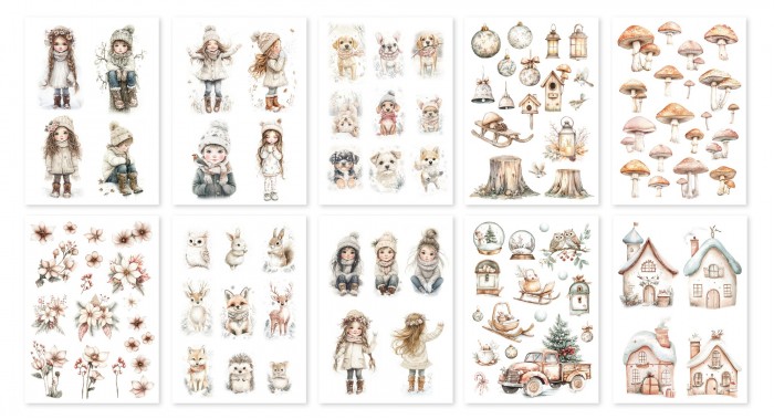 Collage Paperset - DDBD - Winter Wonderland