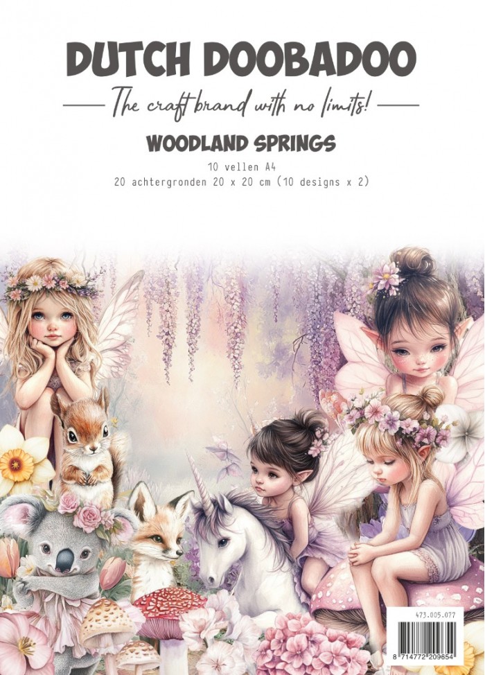 Collage Paperset - DDBD - Woodland springs - A4