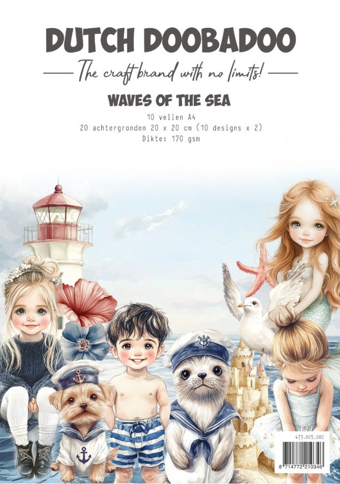 Collage papierset - DDBD - Waves of the Sea