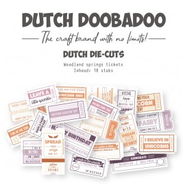 Die-cuts - DDBD - Tickets Woodland Springs - 18 stuks