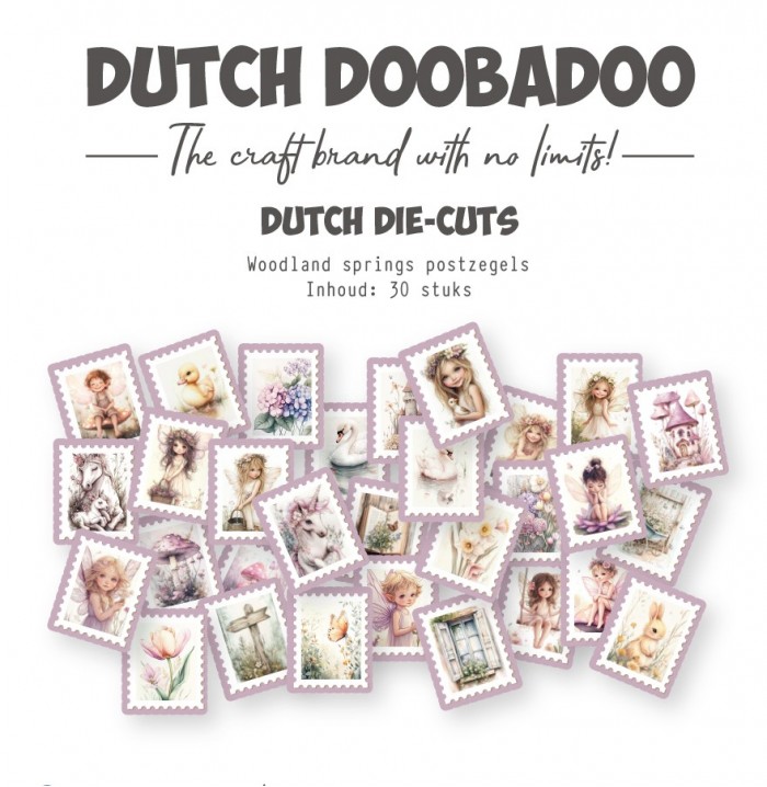 Die-cuts - DDBD - Woodland Spring Poststamps - 30 stuks