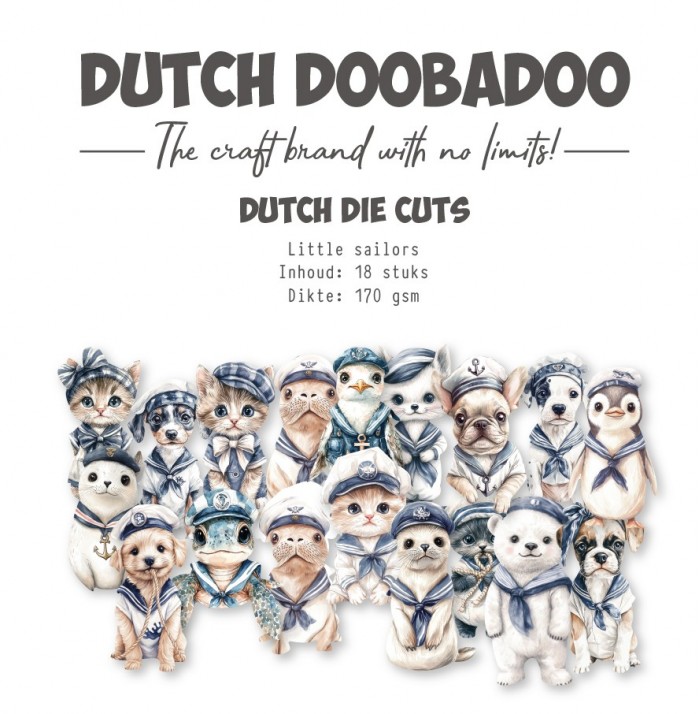 Collage Die-cuts - DDBD - Little Sailor - Waves of the Sea