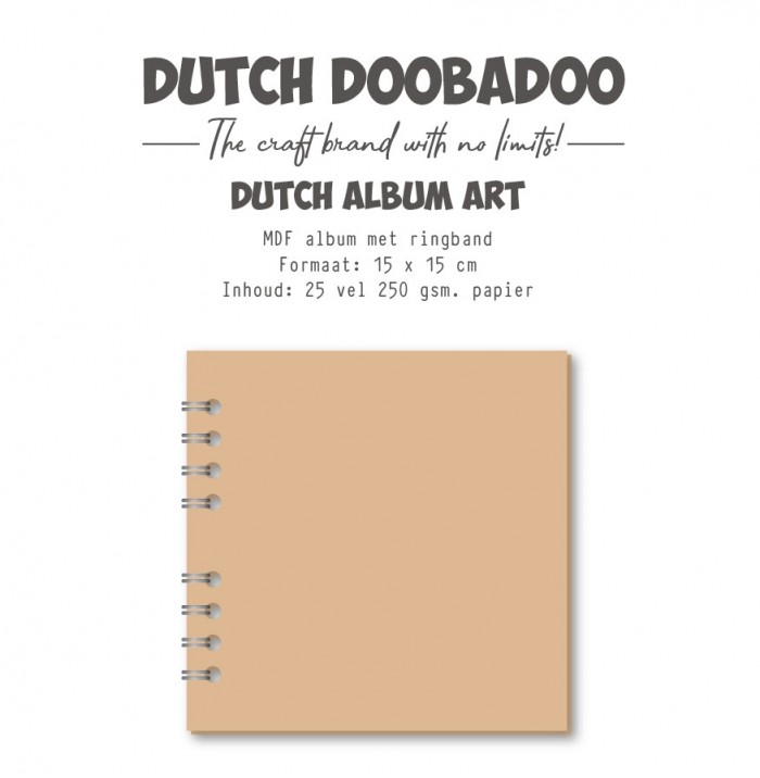 MDF - DDBD - Art Journal Notebook 15 x 15 cm