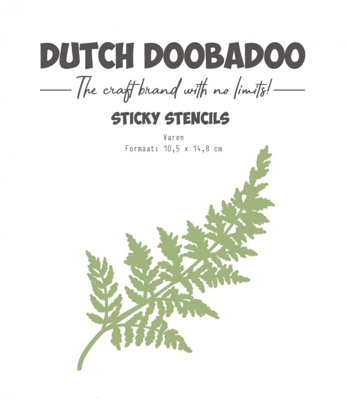 Dutch Sticky stencil - DDBD - A6 Fern