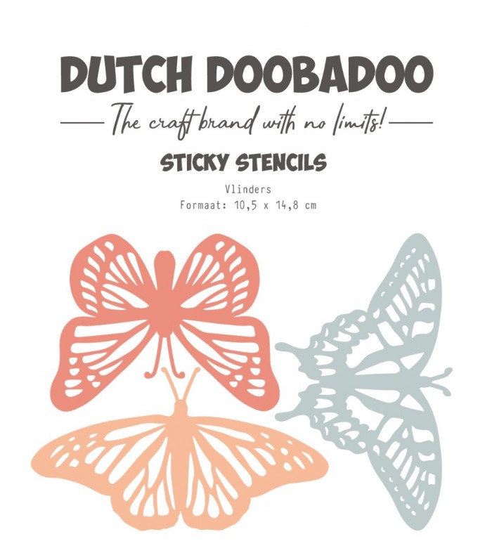 Dutch Sticky stencil - DDBD - A6 Butterfly