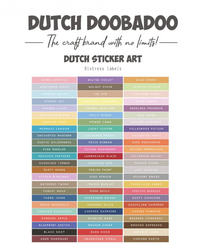 Dutch Sticker Art - DDBD - Distress Oxide strips
