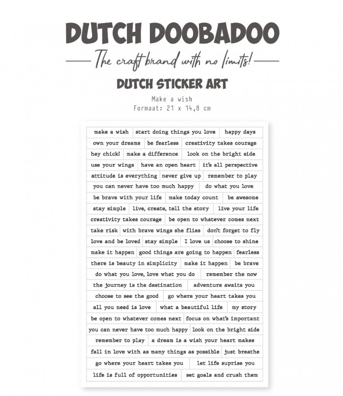 Dutch Sticker - DDBD - Happy spring 1 - A5