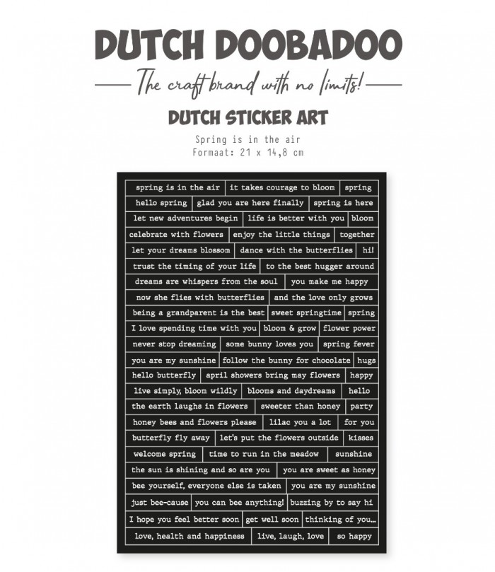 Dutch Sticker - DDBD - Happy spring 2 - A5