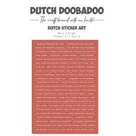 Dutch Sticker - DDBD - A5 Merry & Bright