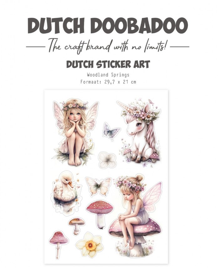 Dutch Sticker art - DDBD - Woodland Springs - A4