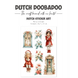 Transparante stickers - DDBD - Merry & Bright A4