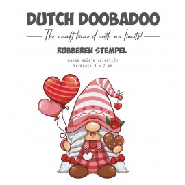 Rubber stamp - DDBD - Gnome Girl Love