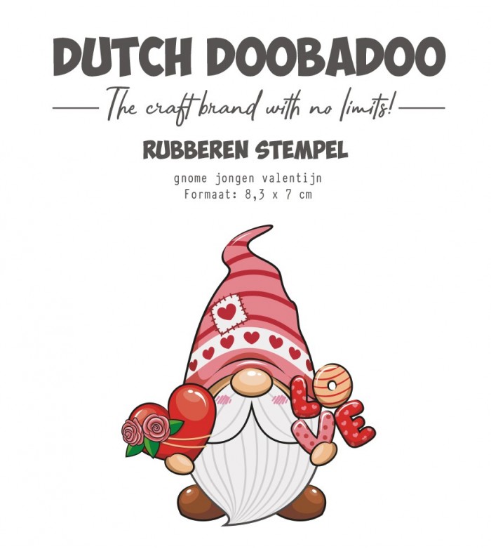 Rubber stamp - DDBD - Gnome Boy Love
