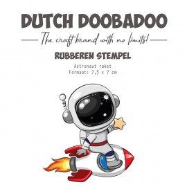 Rubber stamp - DDBD - Astronaut Raket