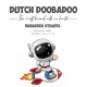 Rubber stamp - DDBD - Astronaut Raket