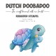 Rubber stamp - DDBD - Turtle Family