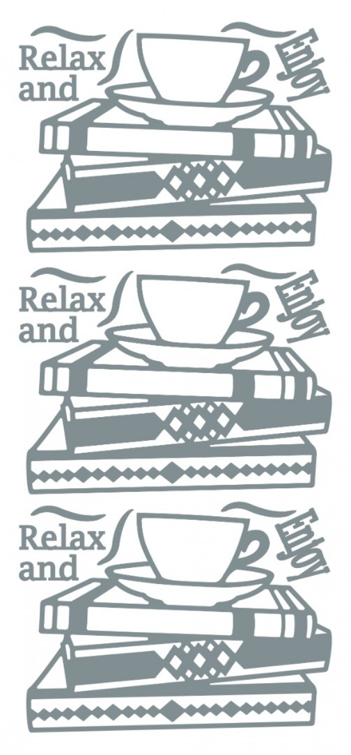 Sticker Books and Coffee Silver(x10)