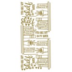Sticker Top Shelf Gold(x10)