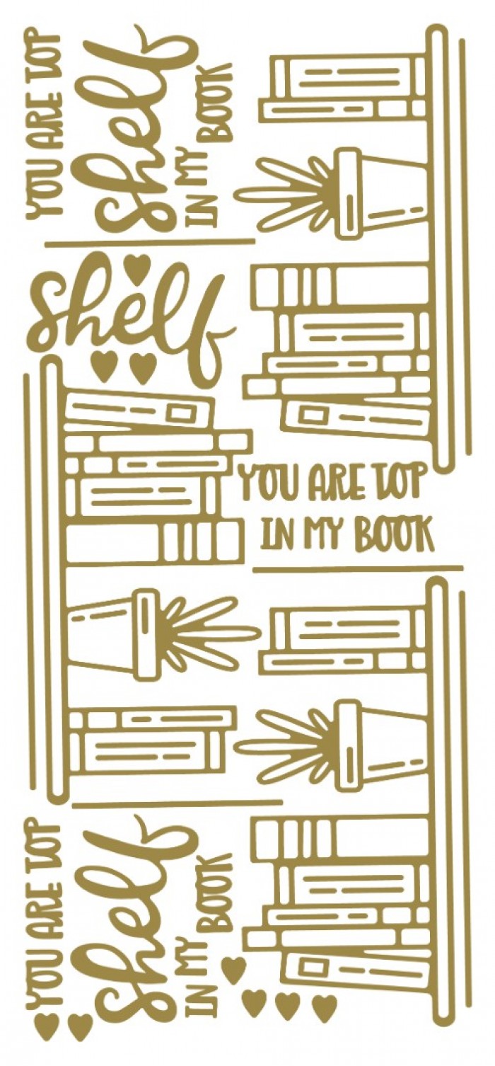 Sticker Top Shelf Gold(x10)