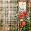 Paperpack - Yvonne Ceations - Floral Christmas 20 x 20 cm