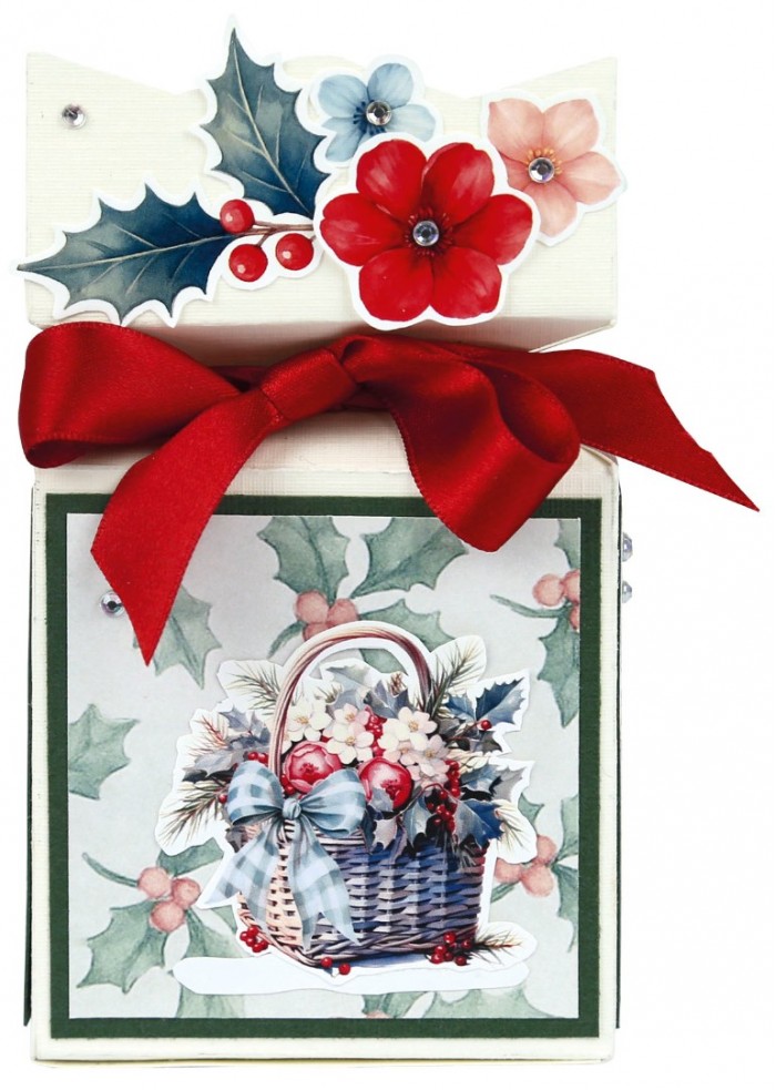 3D Pushout Sheet - Berries Beauties - Frosted Florals - Vase