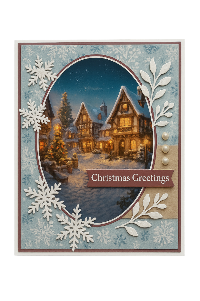 Scenery Push out - Berries Beauties - Magical Winter Village - Round