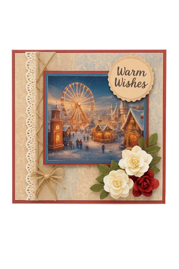 Scenery Push out - Berries Beauties - Snowy Winter Carnival - Square