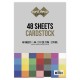 Jumbo glad kartonpakket - Card Deco - A4 - 48 Sheets