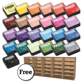 Ink Essentials Kit – Complete 25 Colors + Free Organizer