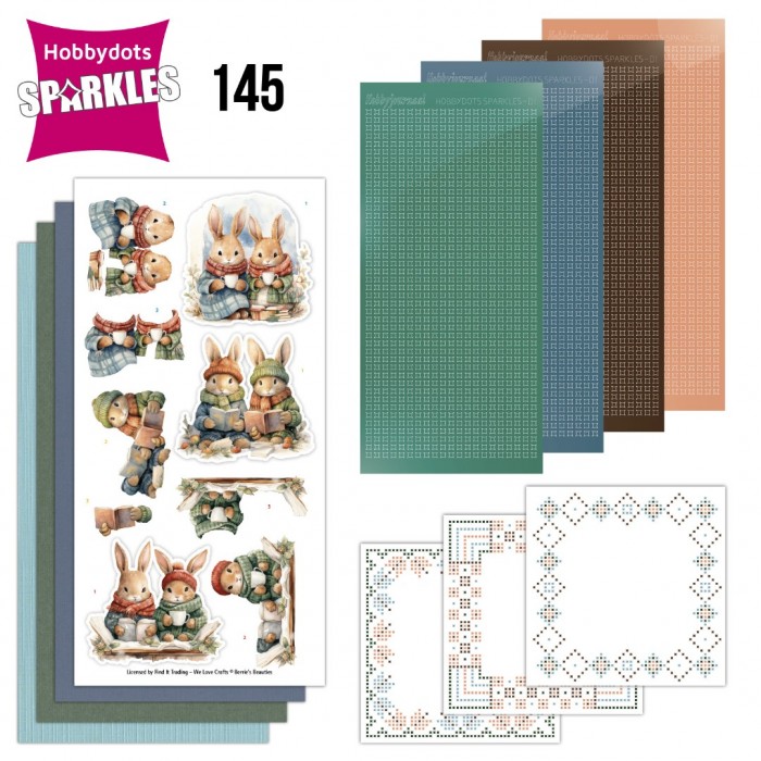 Sparkles 145 - Berries Beauties - Winter Bunnies