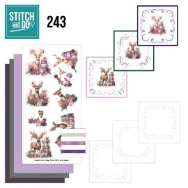Stitch and Do 243 - Berries Beauties - Pastel Purple Christmas