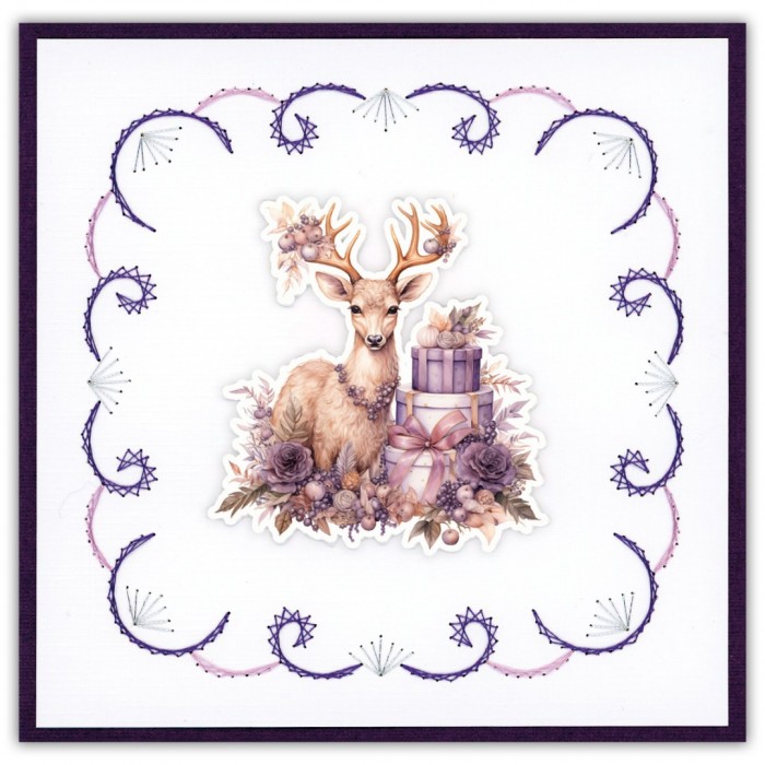 Stitch and Do 243 - Berries Beauties - Pastel Purple Christmas