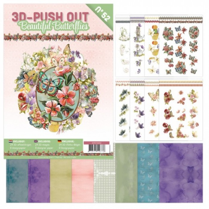3D Push-Out Book 52 - Beautiful Butterfly