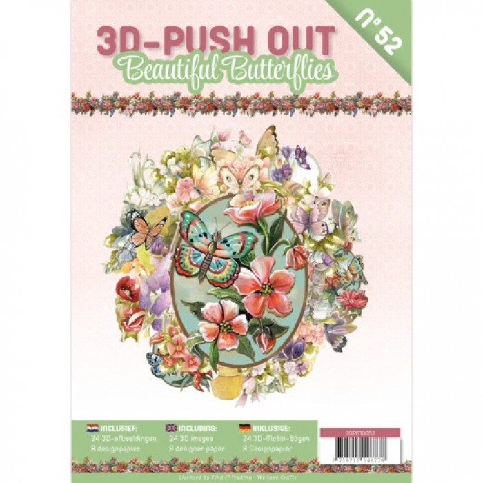 3D Push-Out Book 52 - Beautiful Butterfly