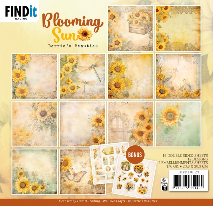 Paperpack - Berries Beauties - Blooming sun 20 x 20 cm