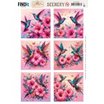 Scenery Push out - Berries Beauties - Celestial Hummers - Square