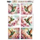 Scenery Push out - Berries Beauties - Lovely Hummingbirds - Square