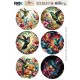 Scenery Push out - Berries Beauties - Vintage Hummingbirds - Round