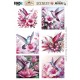 Scenery Push out - Berries Beauties - Pastel Hummingbirds - Square