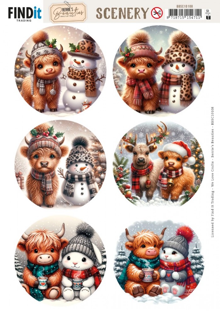 Scenery Push out - Berries Beauties - Highland Holidays - Round