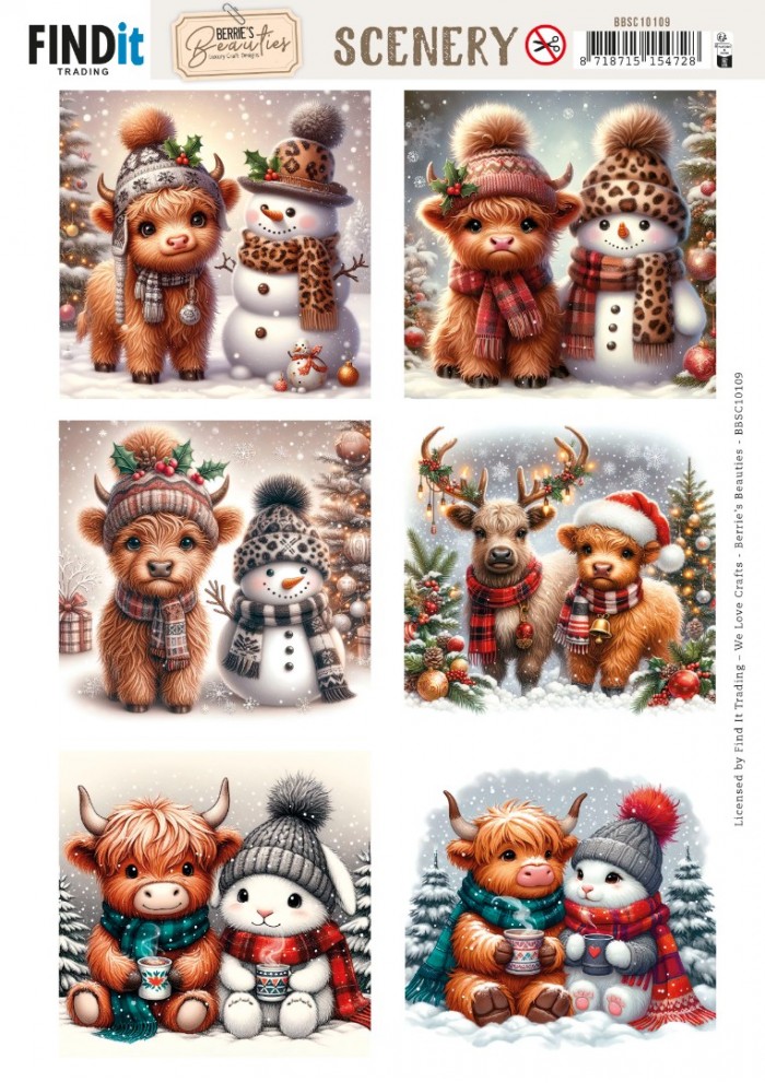 Scenery Push out - Berries Beauties - Highland Holidays - Square